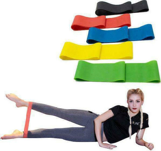 Aj Loop Resistance Bands Set 5pcs Multicolour για Yoga και Pilates
