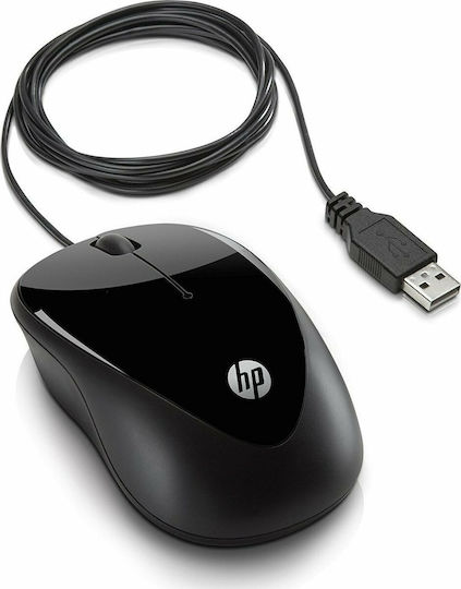HP 1000 Ενσύρματο Ποντίκι Μαύρο