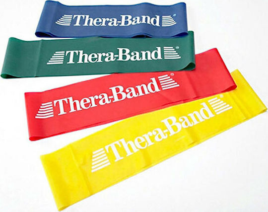 Thera-Band Mini Bandă de rezistență pentru exerciții Bucla Foarte Dur Albastru 0.455m