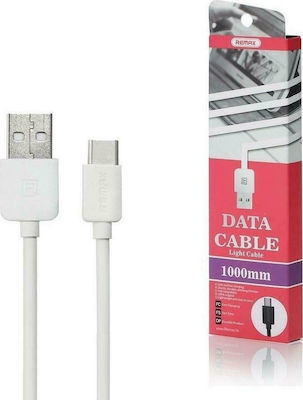 Remax Light RC-006a USB 2.0 Cable USB-C male - USB-A male White 1m