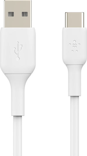 Belkin USB 2.0 Cable USB-C Male - USB-A White 3m CAB001BT3MWH
