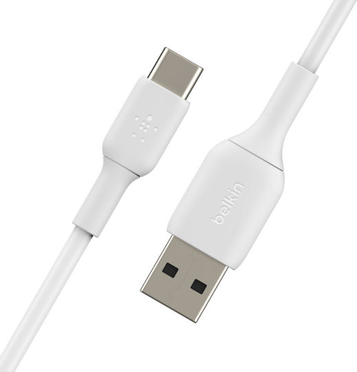 Belkin USB 2.0 Cable USB-C Male - USB-A White 3m CAB001BT3MWH