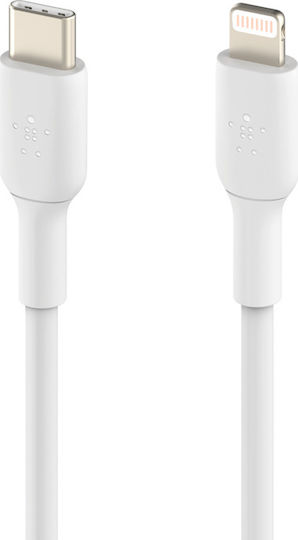 Belkin Boost Charge USB-C to Lightning Cable 18W White 1m (CAA003bt1MWH)