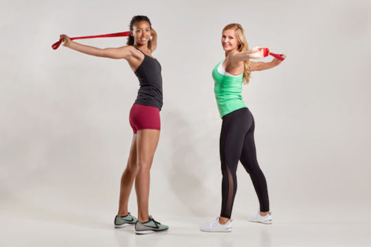 FlexVit Chain Bandă de rezistență pentru exerciții Bucla Roșu
