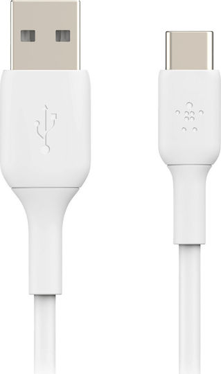 Belkin USB 2.0 Cable USB-C Male - USB-A 15W White 1m CAB001bt1MWH