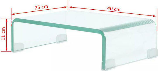 vidaXL Desktop Stand Monitor Transparent (244126)