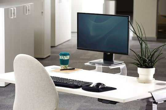Fellowes Clarity Επιτραπέζια Βάση Οθόνης Ασημί