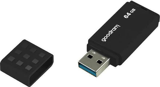 GoodRAM UME3 64GB USB 3.0 Stick Μαύρο