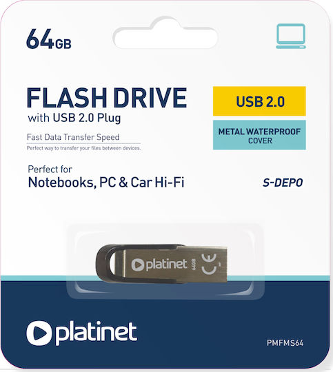 Platinet S-Depo 64GB USB 2.0 Stick Gray