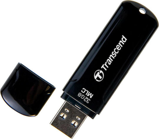 Transcend JetFlash 750 32GB USB 3.0 Stick Μαύρο