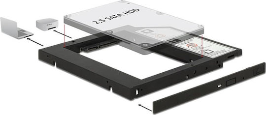 DeLock Installation Frame 9.5mm SATA 2.5"
