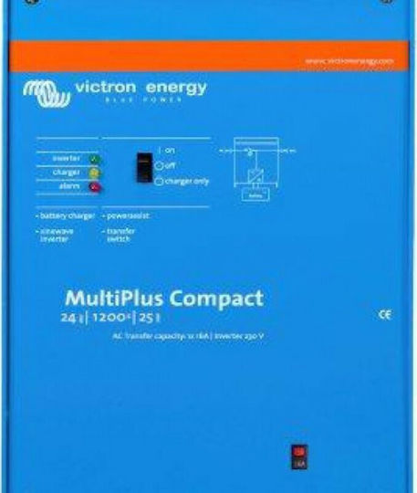 Victron Energy MultiPlus Compact C 24/1200/25 Инвертор Чиста синусоидална вълна 24V Еднофазен CMP241220000