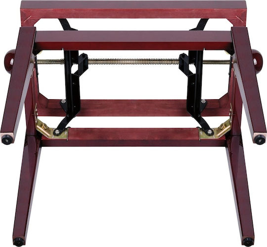 Soundsation Σκαμπό Πιάνου Ρυθμιζόμενο Glossy Mahogany Μ54xΠ23xΥ44.5-53.5cm