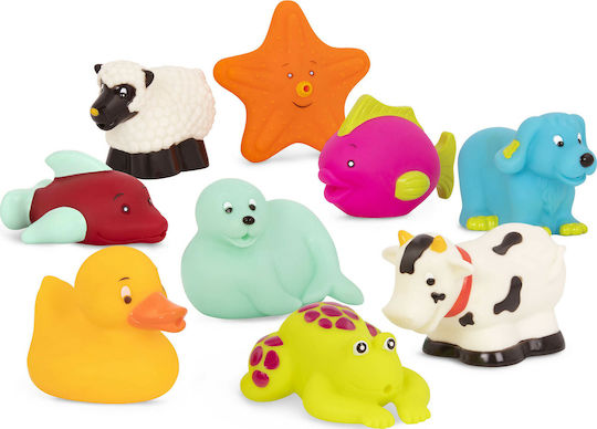 B.Toys Animal Water Μπουγελόφατσες για 10+ Μηνών 9τμχ