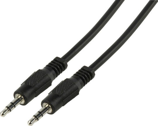 DeTech 3.5mm Jack Cable - 3.5mm Male to 3.5mm Male Black Length 3m 18039