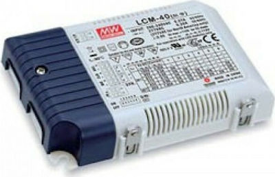 LCM-40 Dimmable IP20 LED Power Supply 40W Mean Well