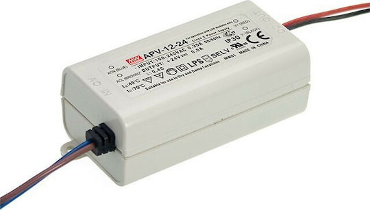Mean Well APV-12-24 LED Power Supply IP42 Power 12W with Output Voltage 24V 2pcs