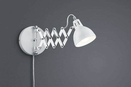 Trio Lighting Scizzor Единично Спот с Цокъл E14 в Бял Цвят