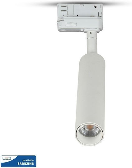 V-TAC VT-420 Μονό LED Ψυχρό Λευκό Σποτ σε Λευκό Χρώμα