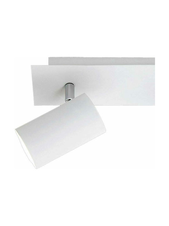 Trio Lighting Marley Double Spot with Socket GU10 in White Color