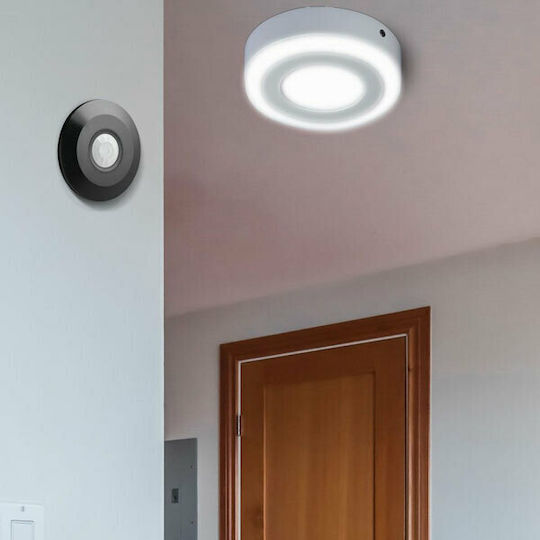V-TAC VT-8027 Verkabelter Bewegungssensor Überwachung 360° Erkennungswinkel Reichweite 6m