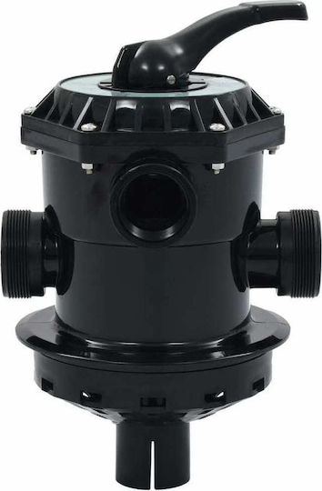 vidaXL Schwimmbadzubehör Mehrwegeventil für Sandfilter 6 Richtungen 1,5'' aus ABS