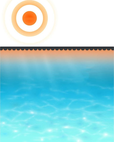 vidaXL Solar Runde Poolabdeckung Poolabdeckung rund schwarz 488 cm aus Polyethylen Durchmesser 488cm 1Stück