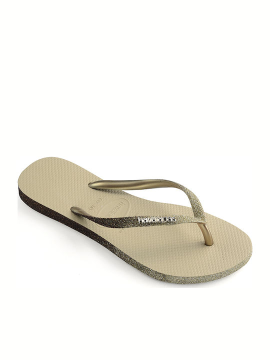 Slim Sparkle II Flip Flops Sand Grey