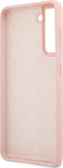Guess Script Vintage Back Cover Πλαστικό Ροζ (Galaxy S21+ 5G)