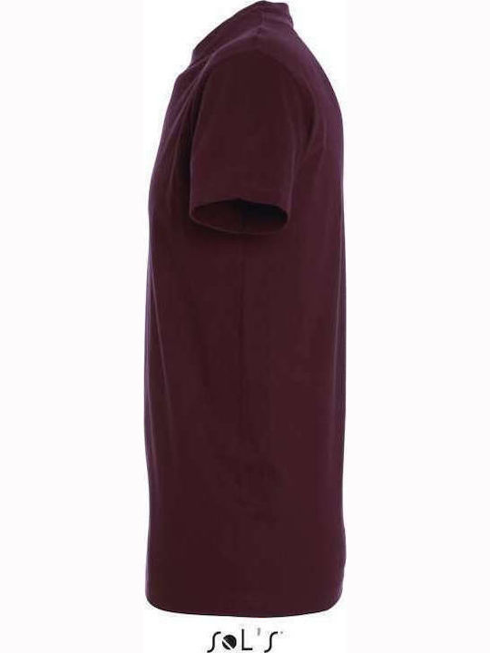 Sol's Imperial Men's Short Sleeve Promotional T-Shirt Burgundy