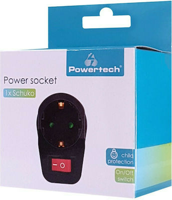 Powertech Single Socket Black