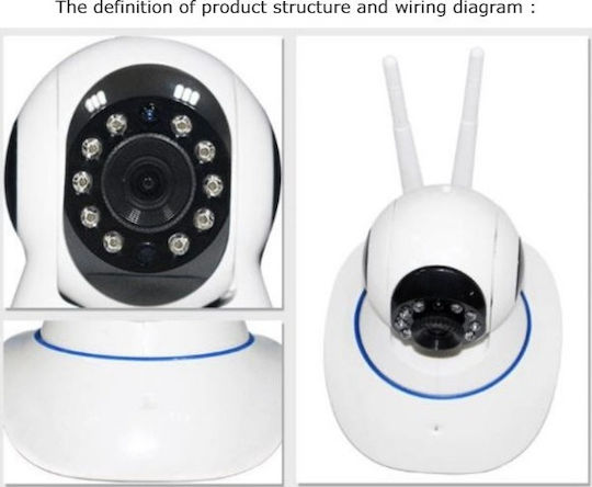 YYZ100SS-XF IP Surveillance Camera Wi-Fi HD 720P with Two-Way Communication