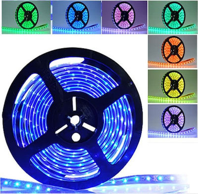 Adeleq Bandă LED Alimentare 24V RGB Lungime 5m și 60 LED-uri pe Metru SMD5050