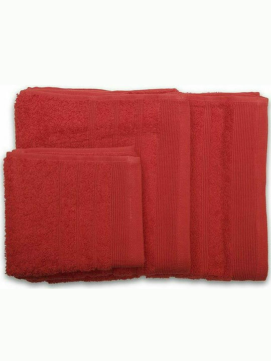 Sunshine Hand Towel Χίμπουρι 40x60cm. 21 Red 21 Red Weight 500gr/m²