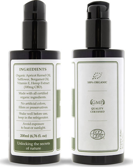 Endoca Face & Body Mild Έλαιο Κάνναβης 300mg 200ml