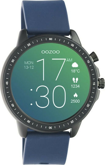Oozoo Q00332 45мм Смартчасовник с Пулсомер (Black / Blue)