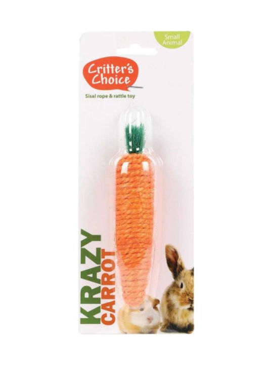 Happypet Krazy Carrot Παιχνίδι Παιχνίδι / Λιχουδιά για Τρωκτικά 14cm