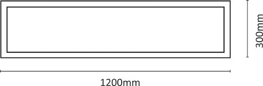 Inlight Χωνευτό LED Panel 48W 120x30εκ. Inlight Χωνευτό LED Panel 48W 120x30εκ.