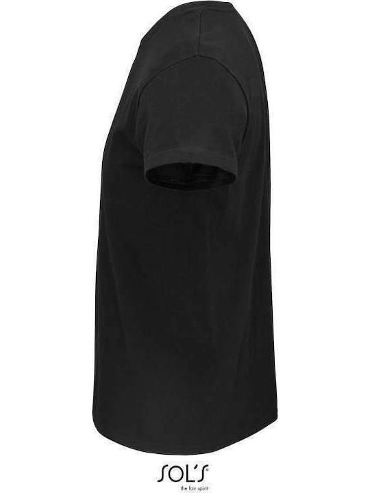 Sol's Crusader Ανδρικό Διαφημιστικό T-shirt Κοντομάνικο Deep Black