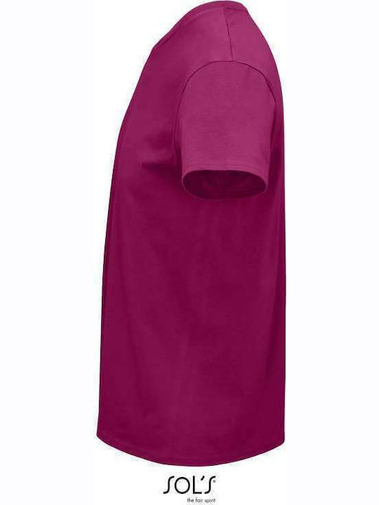 Sol's Crusader Men's Short Sleeve Promotional T-Shirt Fuchsia