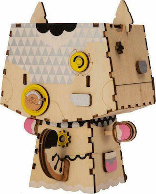 Robotime Wooden Construction Toy Pot Kitty Flower Pot