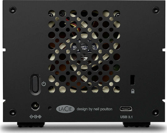 Lacie 2Big Raid Thunderbolt 3 / USB-C Външен HDD 8TB Multi-Bay Черен