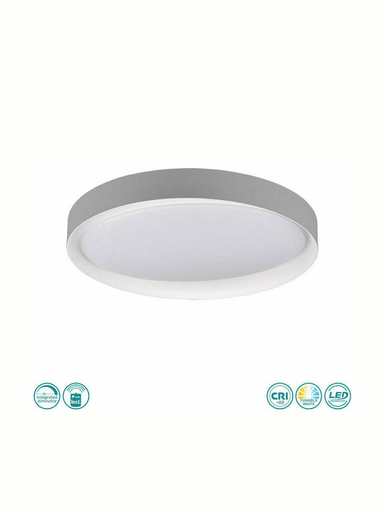 Trio Lighting Zeta Rund Draußen LED Panel 24W mit Kaltweiß Licht 6500K