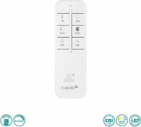 Globo Lighting Rainer Στρογγυλό Εξωτερικό LED Panel με Θερμό Λευκό Φως 3000K 80εκ.