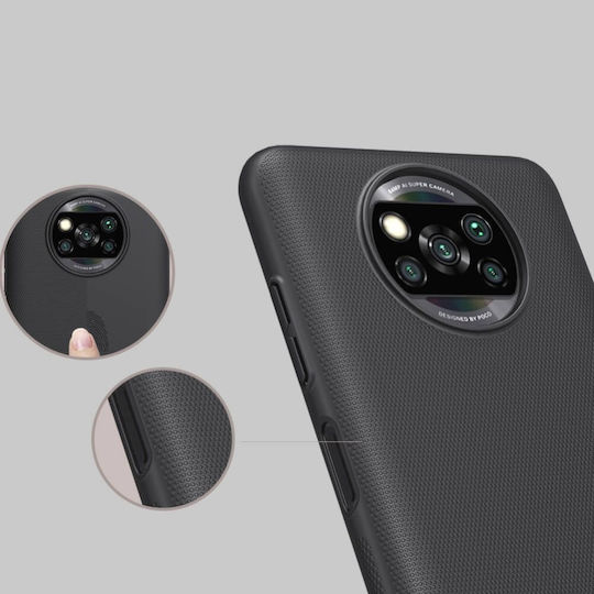 Nillkin Super Frosted Shield Back Cover Πλαστικό Μαύρο (Poco X3 NFC / X3 Pro)
