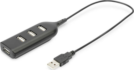 Digitus USB Хъб 4 Порта USB 2.0 с USB-A Връзка