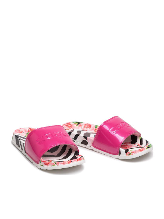 Cleo 7062 Slides În Culoare Fuchsia