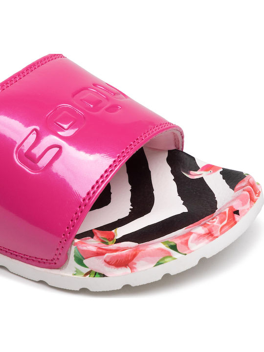 Cleo 7062 Slides În Culoare Fuchsia