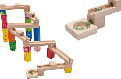 Joueco Wooden Construction Toy Marble Track