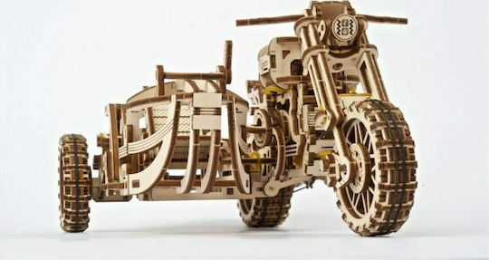 Ugears Jucărie de Construcție din Lemn Scrambler UGR-10 with Sidecar
